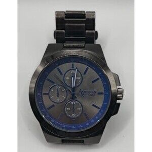 American Exchange Men's Gunmetal Quartz Watch Set 9709U-42-D30
